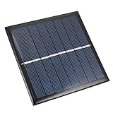 Heyiarbeit 4V 1W Mini Solar Panel Polycrystalline Silicon Solar Cell Panel DIY Electric Toy Materials Photovoltaic Cells Solar DIY System Kits, 90x90mm