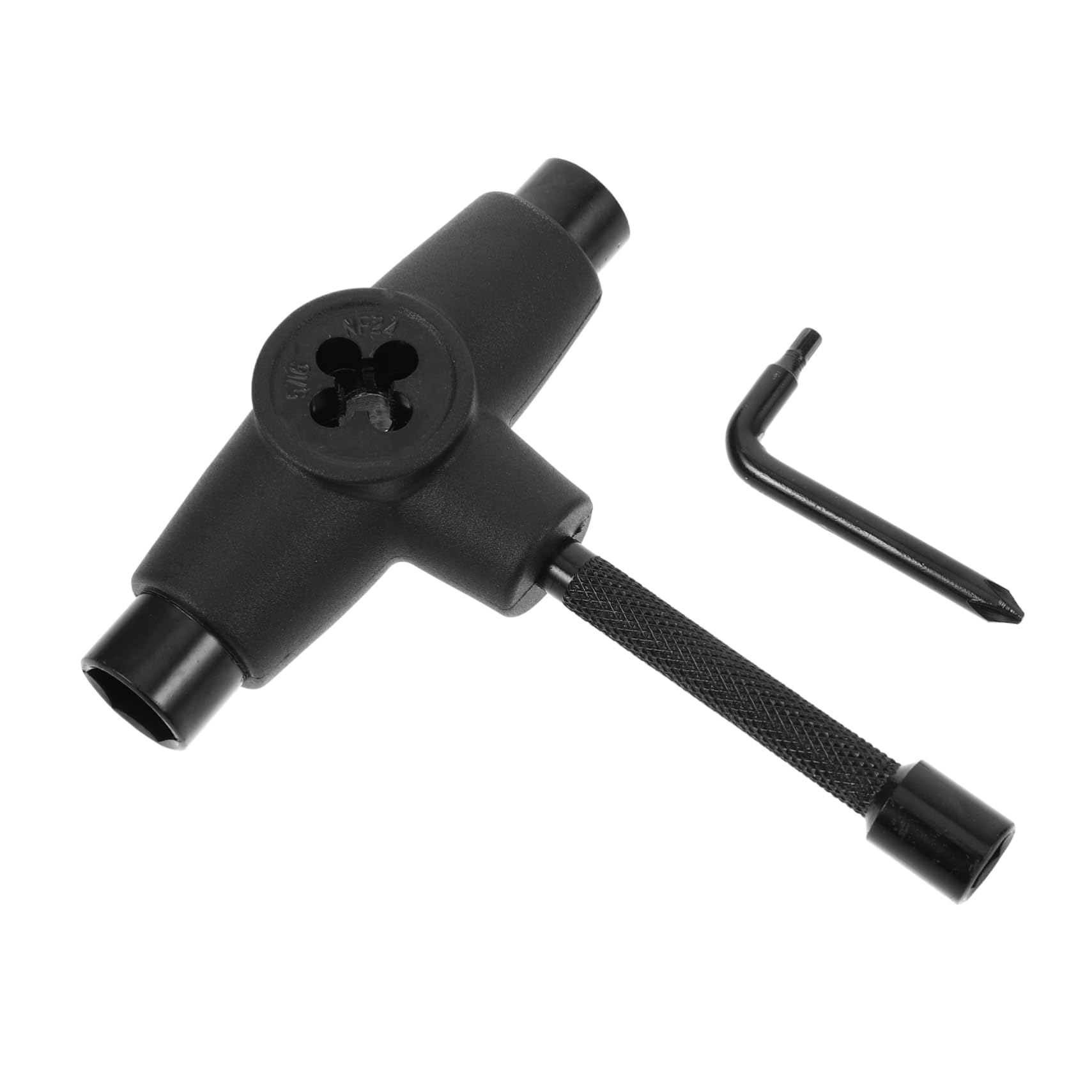 Hemoton 1Set Professional T Shape Skate Tool with Thickened Wrench for Skateboard Maintenance for Fixing Screws Bearings and Adjustments Durable Design