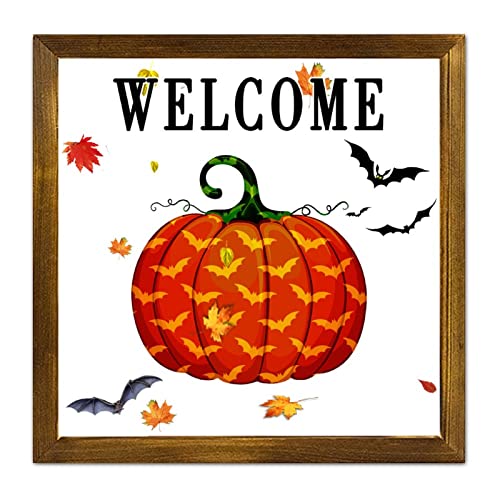 Décoration citrouille Halloween bois pour remplacer les décors en plastique