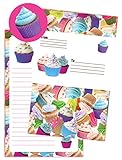iscream 'Cupcakes' Foldover Cards with Flip Stickers