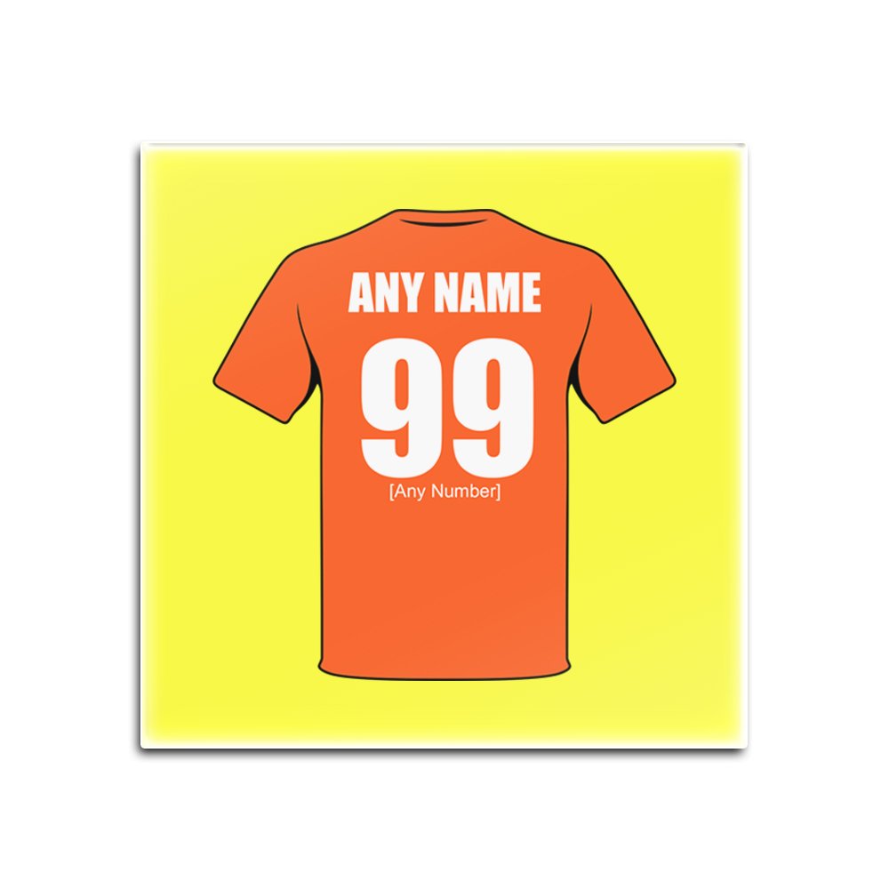 Personalised Gift - Dundee United Square Glass Coaster (Football Club Design Theme, Colour Options) - Any Name/Message on Your Unique Mat Pad - The Terrors Arabs