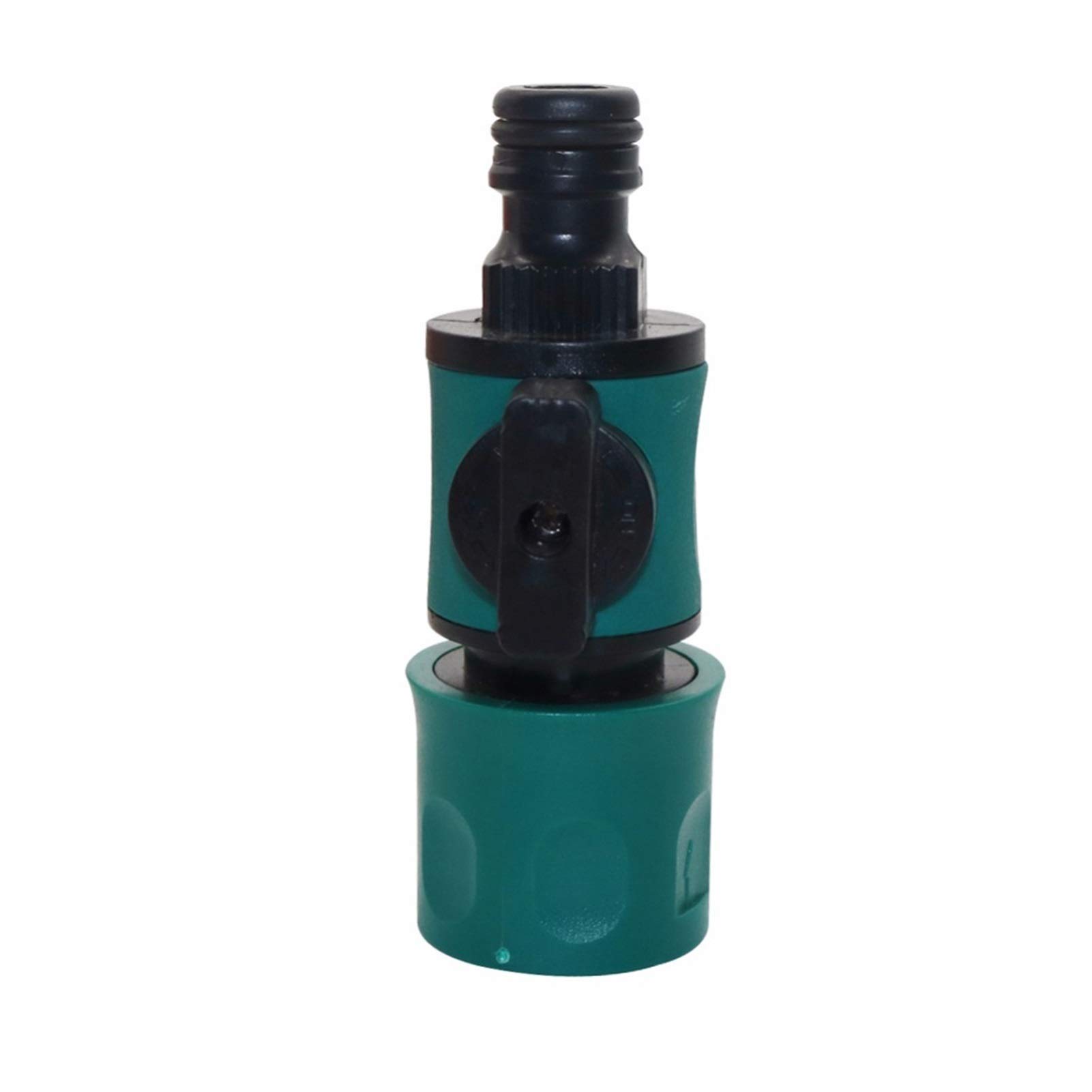 Adaptador de fontanería de jardín 10 conexiones de PC para tuberías de agua con válvula Conector de manguera de jardín Conector de interruptor para sistema de riego