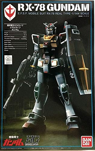 Bandai HGUC Mobile Suit RX-78 Modelo 1/144 miniatura 1