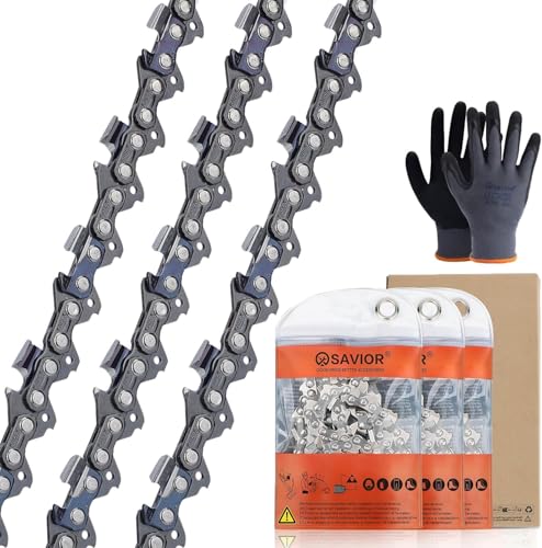 Savior 3Pack 20 Inch Chainsaw Chain 3/8' Pitch...