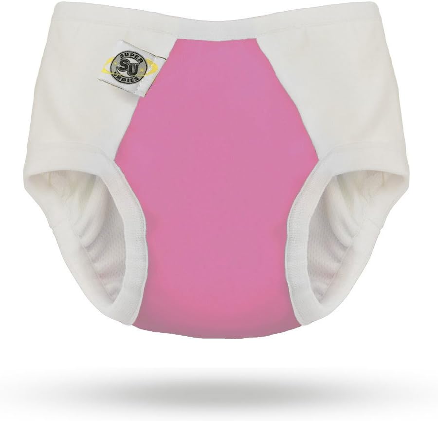 Pull-on Undies 2.0 Stretchy Waterproof Potty Training Pants and Toilet Training Underwear (Medium, Pink)