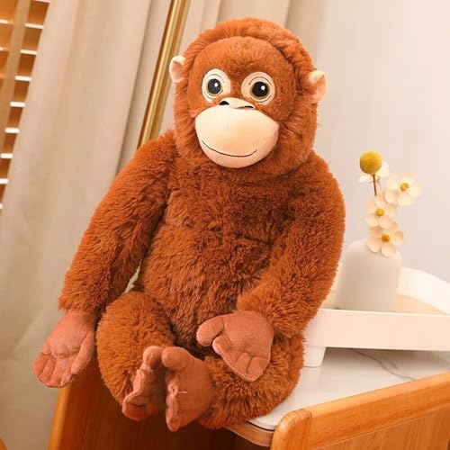Image of Flufies Plush Toys - Snuggly and Aesthetic Stuffed Plush Toys and Baby Toys - Soft Toys for Baby Girl and Baby Boy - Soft Toys for Girlfriend (60 cm Punch Monkey)