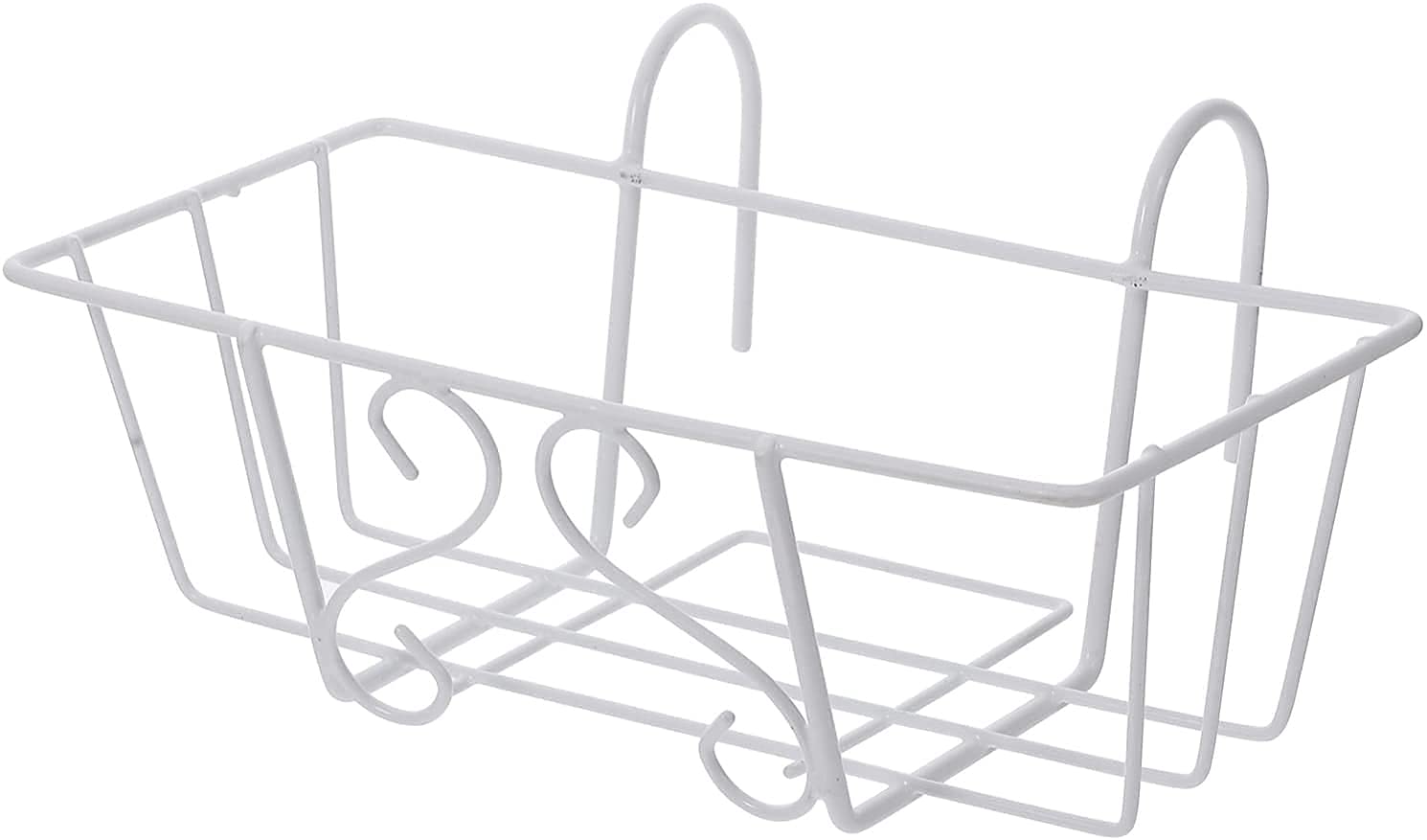UV Iron Hanging Shelf Basket Balcony Flower Pot Wire Display Holder Railing Plant Stand Planters Rack for Table Top Windowsill Kitchen Garden Decor Black (Black) (B096VG6XJP) Amazon Price History, Amazon Price Tracker