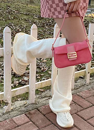 Image of WODECASA Girls Kawaii Leg Warmers Knitted Flared Leg Sleeves Goth Crochet Baggy Cuff Ankle Heap Socks