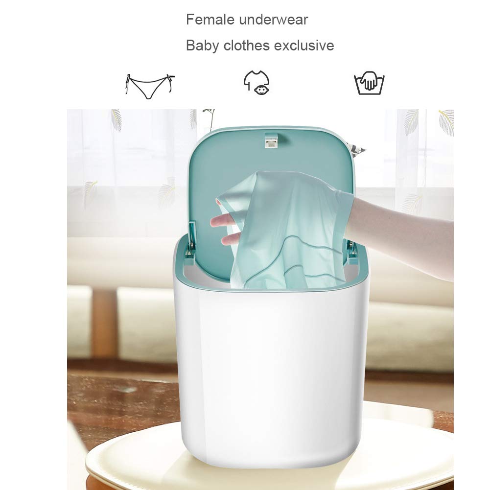Mini Lavatrice Turbo da Tavolo, Piccola Lavatrice elettrica con spegnimento Automatico USB, Biancheria Intima per Neonati elimina i batteri, Lavatrice Portatile da Campeggio per Uso Domestico