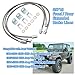 89715 Front/Rear Extended Brake Lines Replacement for Jeep Wrangler TJ YJ 1987-2006 ，For Cherokee XJ 1984-2001, Stainless Brake Line 4-6