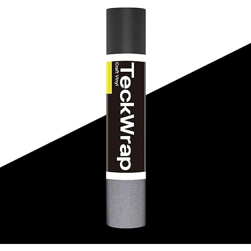 TECKWRAP Black Reflective Chrome Adhesive Vinyl Flashlight Sensitive Vinyl for Crafts, Decals, Bikes, Motorcycles, Helmets, Mailbox, Reflective Tape, 1ftx5ft, Ink Black