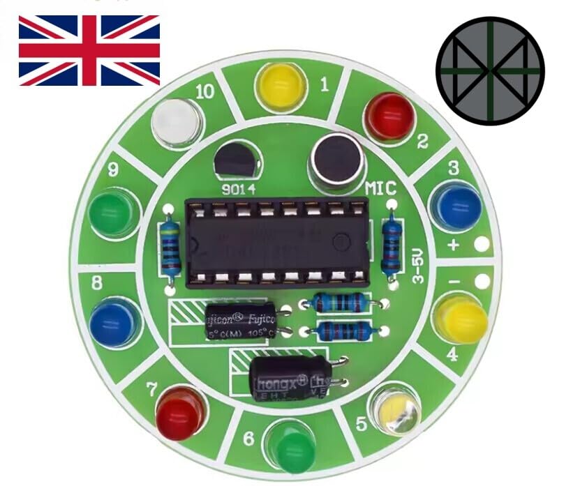 DIY Solder Practice Kit Voice Activated LED Soldering Project Teaching Learning - Image 3