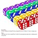 50-Pack 14MM Translucent & Solid 6-Sided Game Dice 5 Sets of Vintage Colors Dice for Board Games and Teaching Math Dice Set Classroom Accessories dice Set RPG dice