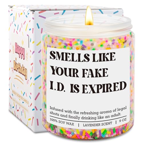 GSPY Scented Candle - 21st Birthday Gifts for Women, Female - Happy 21 Year Old Birthday Gifts for...