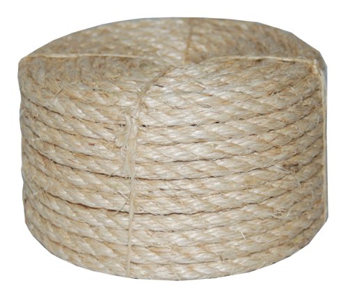 T.W . Evans Cordage Co. 23-410 3/8-Inch by 100-Feet Twisted Sisal Rope,Tan,Onе Paсk #1