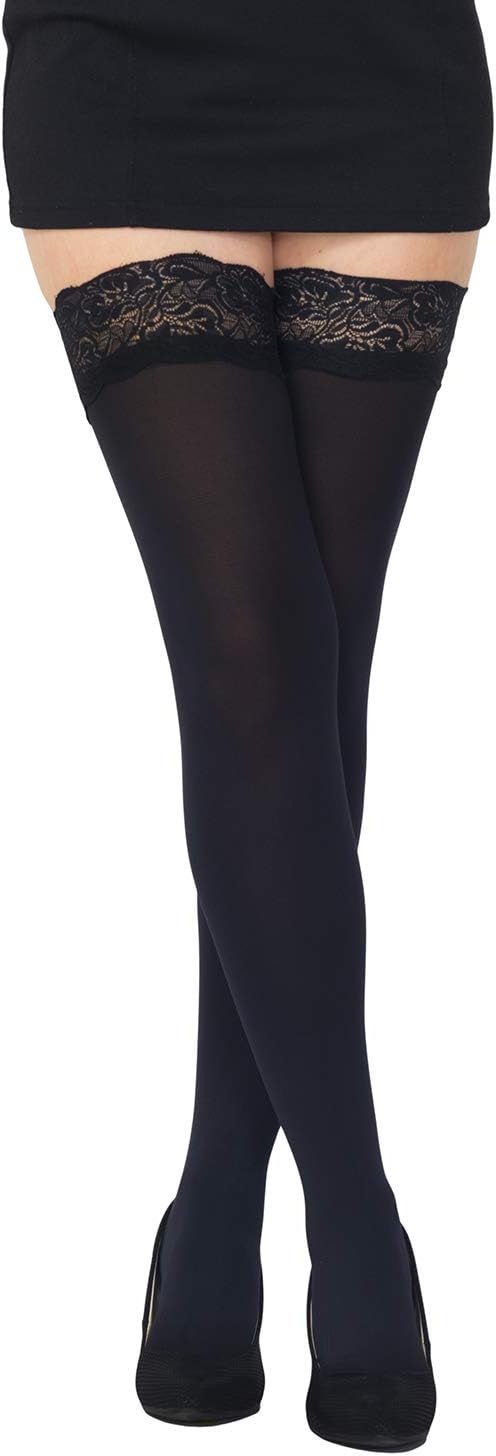 Opaque 80 Denier Microfibre Hold Ups Stockings, 9 Colours, Sizes S-XL
