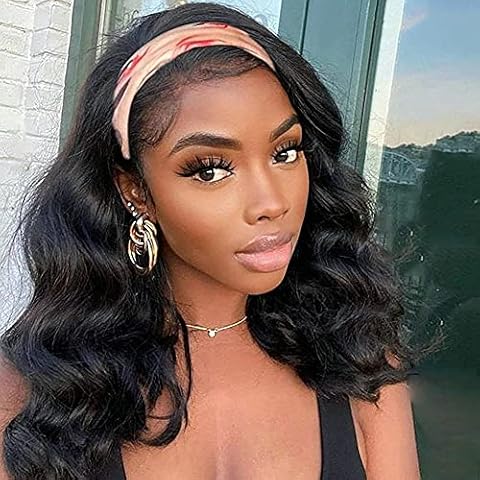 headband wig human hair (22 inch, body wave headband wig) Cover