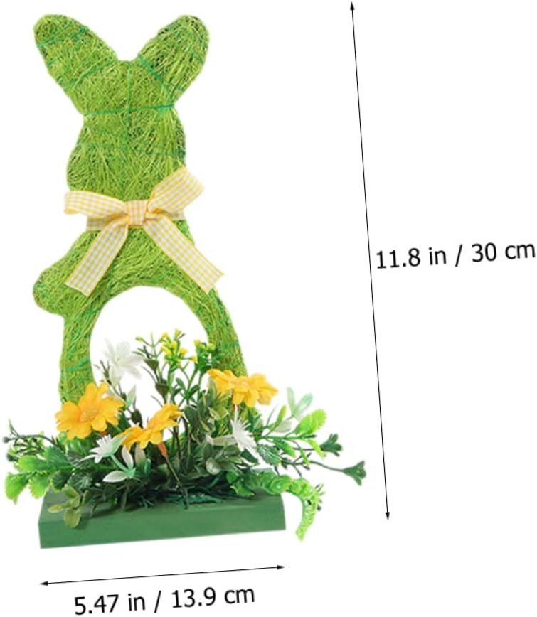 3pcs Wooden Easter Bunny Table Decor Spring Themed Centerpiece for Home Decoration Adorable Bunny Tabletop Ornaments for Easter Celebrations