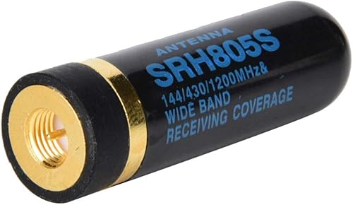 Miniatura 2 de Antena masculina, 2.0 in SRH805S Walkietalkie UV Dual Antena con conector de latón para UV3R UV100/para THF5, TH2R/para Vertex