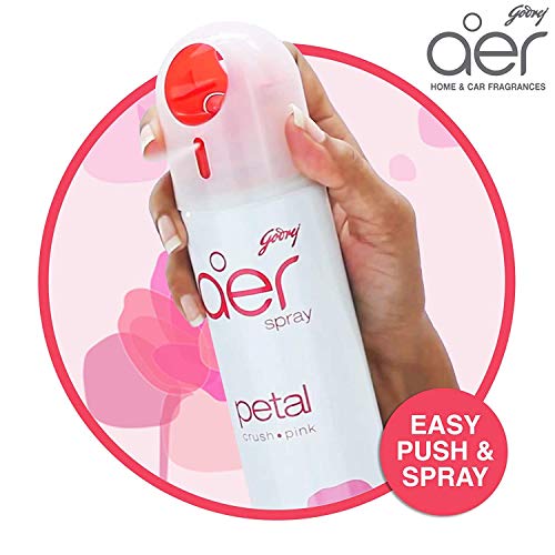Image of Godrej aer Spray, Home & Office Air Freshener - Petal Crush Pink (240 Ml), Pack of 1