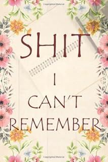 Shit I Can’t Remember: password book, password log book and internet password organizer, alphabetical password book, Logbook To Protect Usernames and ... notebook, password book small 6” x 9”