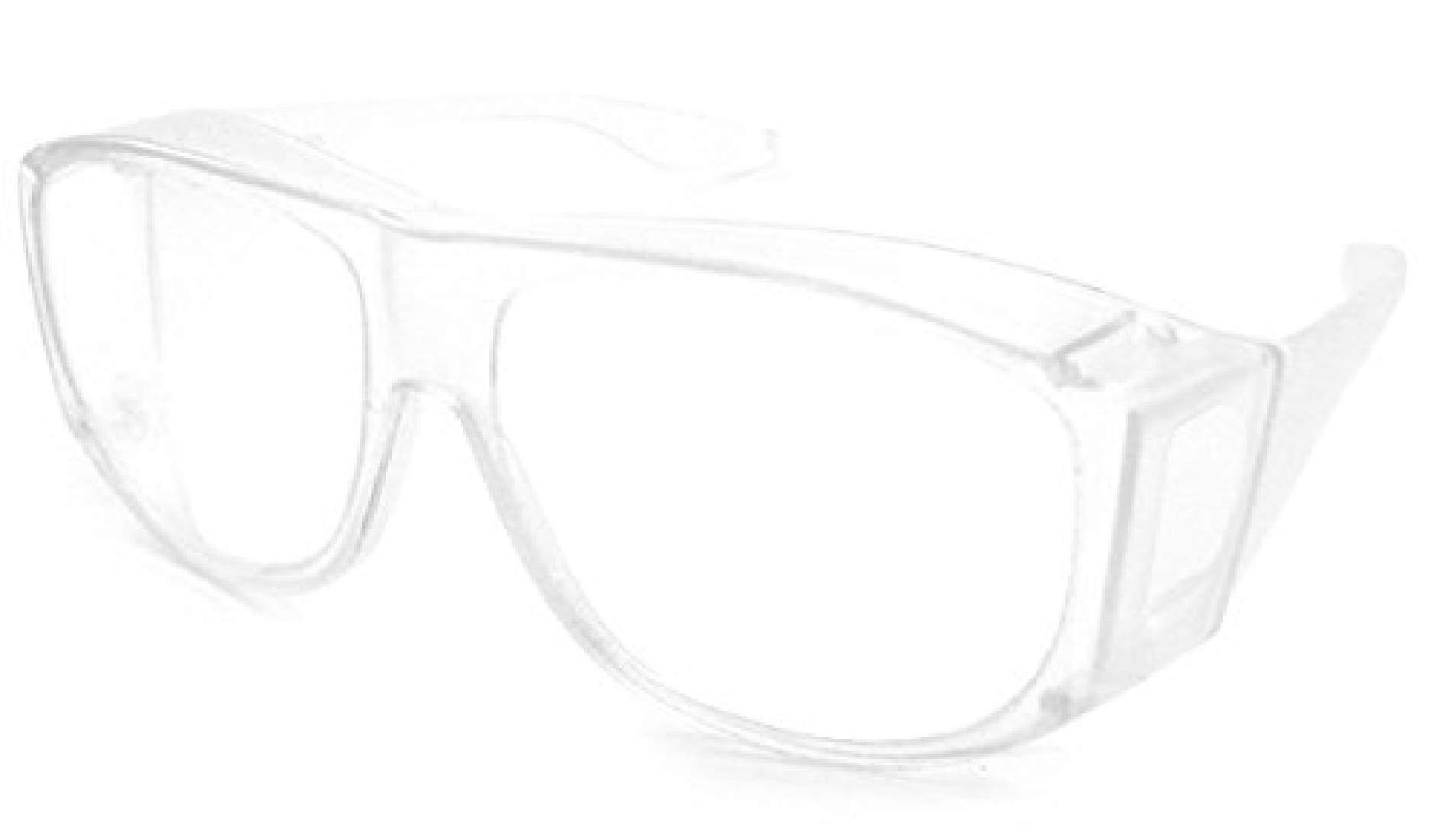 Solar Shield Fits-OverSunglasses - SS Polycarbonate II Crystal / SOLAR SHIELD II CLEAR POLYCARBONATE LENSES, Clear, Large