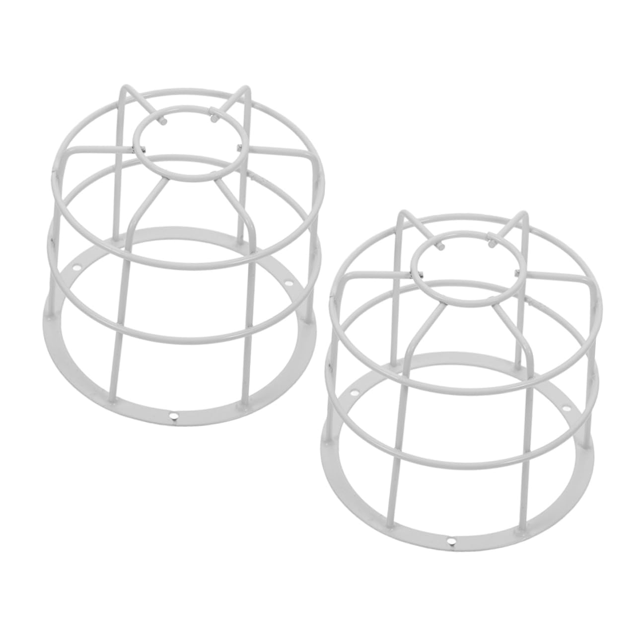 jojofuny Explosion Proof Light Guard 2pcs Wire Mesh Signal Light Cage Industrial Lampshade Cover