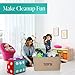 Woffit Set of 2 Toy Storage Organizer Baskets for Nursery, Playroom, Kids & Living Room, Etc, Extra Large Sturdy and Collapsible Tote Bins for Children & Dog Toys Great Chest Box for Boys & Girls