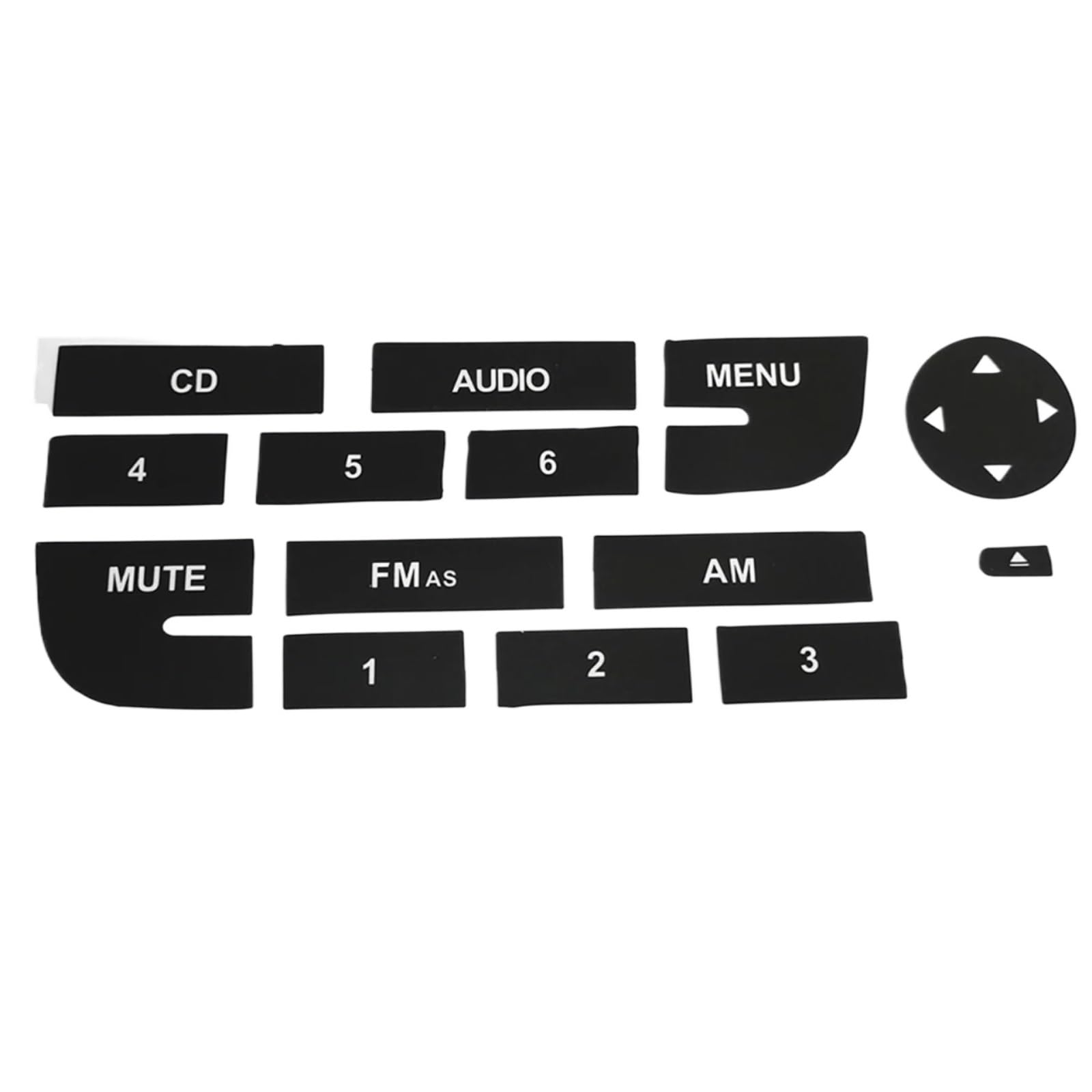 Repair Patch Compatible with Fiat for Grand for Punto Car Front Radio Button Repair CD Decals Stickers Replacement Auto Automobiles Stickers Accessories