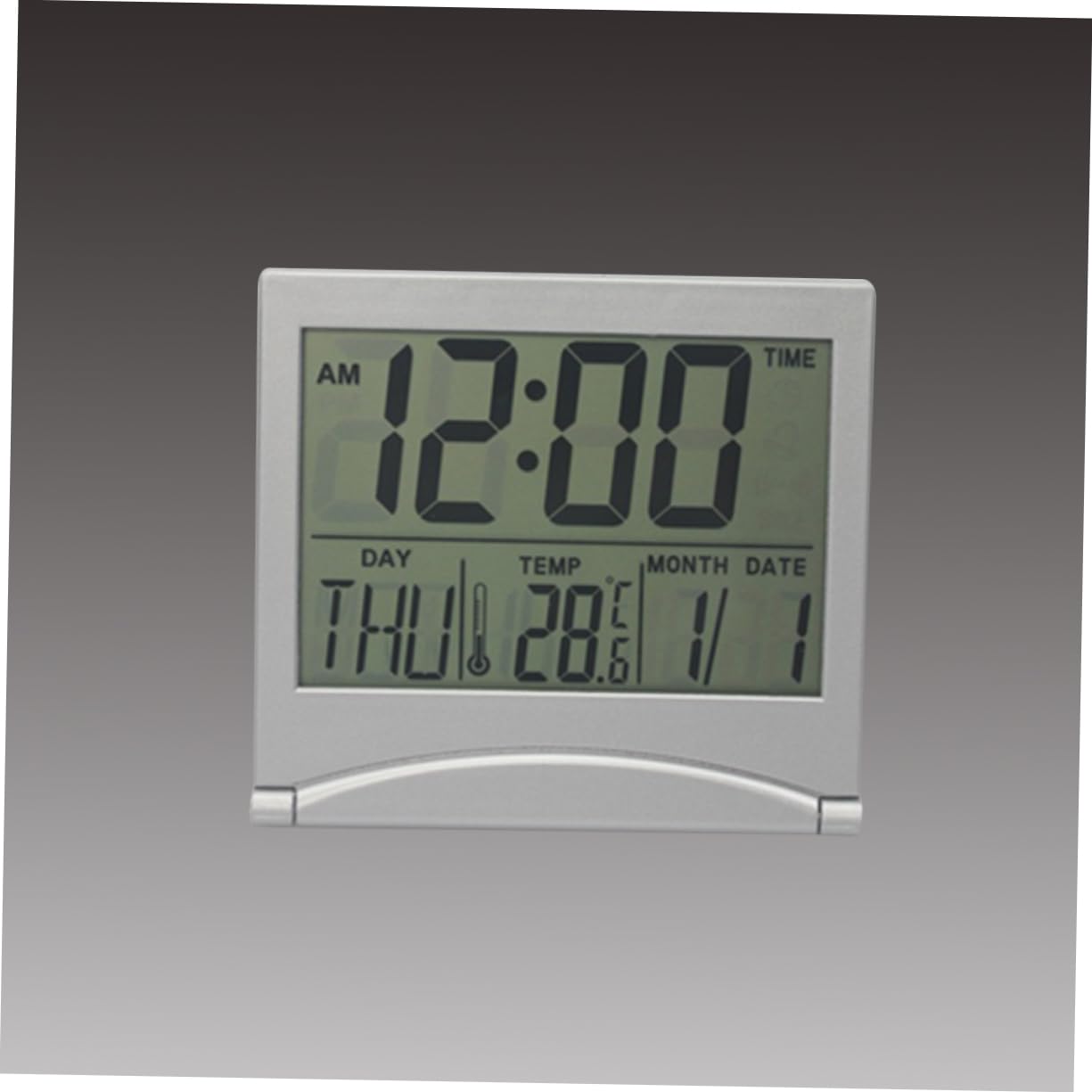 MAGICLULU 3stücke Faltbare LCD Spiegel-wecker Mit Temperaturanzeige Und Kalenderfunktion Ultrathin Reiseuhr Für Und Tisch Für Zuhause Büro Und Unterwegs