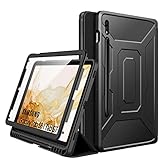 Protección Complecta - El protector de pantalla incorporado y totalmente sensible evita las grietas o los rasguños. La carcasa frontal de la PC y la carcasa posterior de TPU se combinan para proteger contra caídas y caídas repentinas. La cubierta exterior de cuero de PU premium no solo proporciona protección externa, sino también una apariencia atractiva.