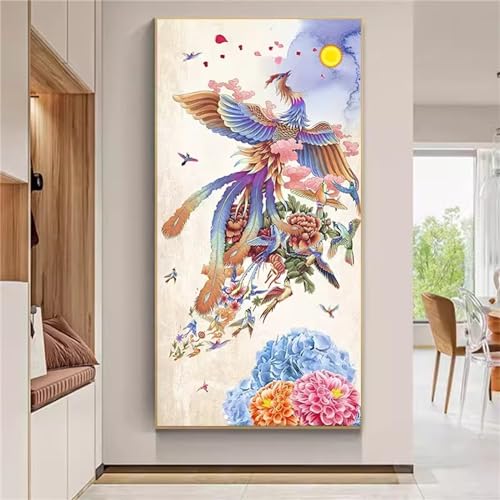 Diamond Painting Phénix pour Décorer un Salon Grand Kit Mosaïque Murale