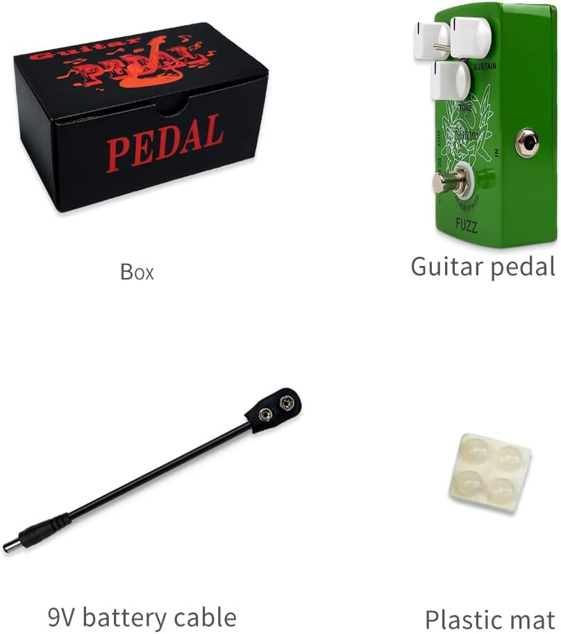 Guitar Effect Pedal Octave Fuzz Analog DC 9V True Bypass PP-29