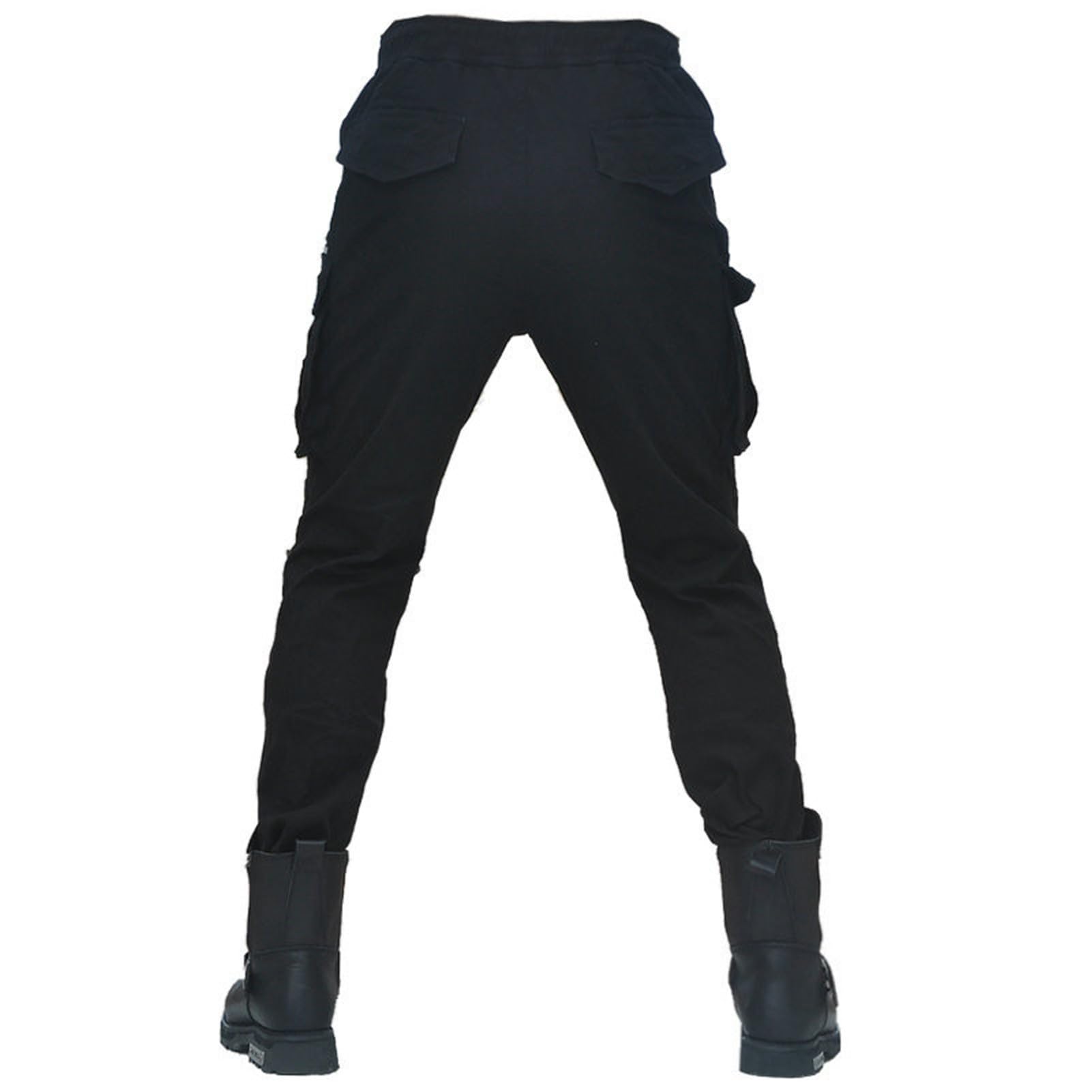 Jeans da Moto da Uomini Pantaloni da Motociclista in Denim Impermeabili Protezione Impermeabile Pantaloni da Moto da Ciclismo Jeans da Motociclista Elasticizzati con 4 Protezioni