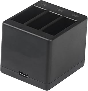 Uonlytech Carregador Compatível Para Hero5 Carregador De Bateria Compatível Para Hero7 Carregador De Bateria Preto Compatível Para Hero5 Carregador De Bateria Compatível