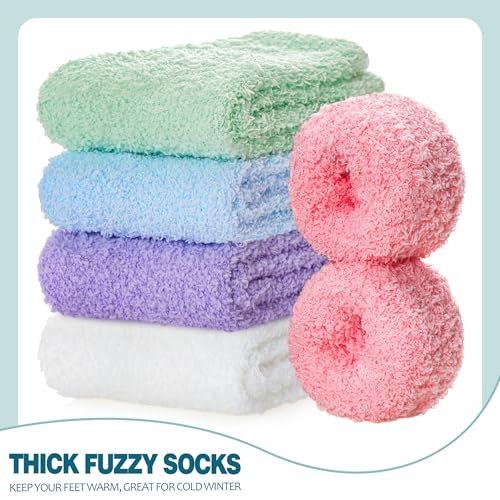 Fuzzy Socks for Women Cozy Fluffy Slipper Socks Soft Warm Winter Fleece Plush Sleeping Gift Socks4