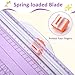 2 Set A4 Paper Cutter 12 Inch Titanium Paper Trimmer Scrapbooking Tool with 2pcs Replacement Blades with Automatic Safety Guard and Side Ruler for Craft Paper,Cardstock,Photo,Coupon, Label