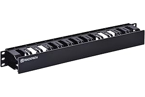 1U 19” Plastic Server Rack Cable Raceway