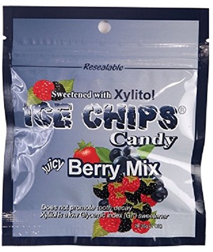 New! Ice Chips Candy in Re-sealable Pouches (Berry Mix, 12-Pack)