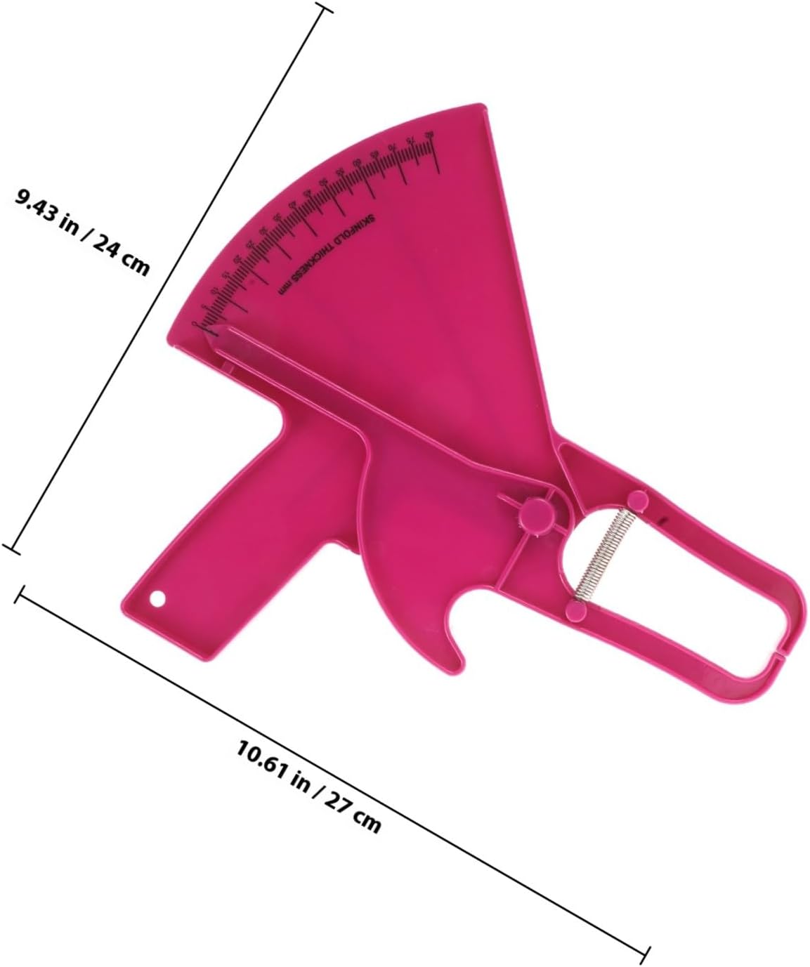 Body Fat Caliper Measuring Tool Set Accurate Skinfold Fat Thickness Ruler for Fitness and Health Assessment