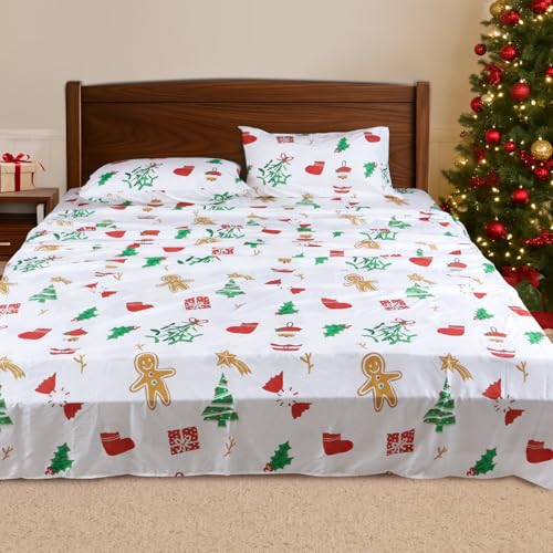 3 and 4-Piece HITIME Christmas Sheet Sets (Various) Twin 7.99, Full $8.99, Queen $9.49 & More - image 7