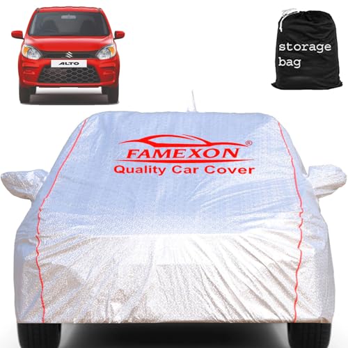 Image of Maruti Alto 800 Car Cover Waterproof with Free Bag and All Weather for Car Cover,100% Waterproof Outdoor Car Covers Rain Snow UV Dust Protection. Custom Fit
