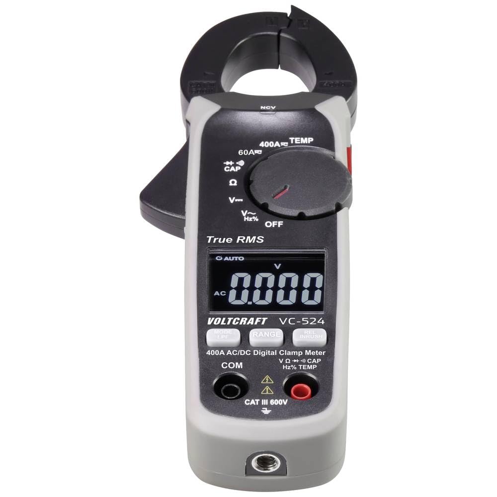 VOLTCRAFT VC-524 Stromzange digital CAT III 600 V Anzeige (Counts): 6000