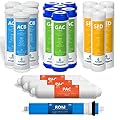 Express Water – 3 Year Reverse Osmosis System Replacement Filter Set – 22 Filters with 50 GPD RO Membrane, Carbon GAC, ACB, PAC Filters, Sediment SED Filters – 10 inch Size Water Filters