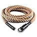 Capital Sports Power Rope - Corde Cross-Training de Musculation/Fitness avec Crochets de 9m (Corde de Chanvre)