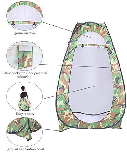 Camping Privacy Shelters Wide Quick Set Up Privacy Tent, ToileShower Tent Pop up Camping Changing Tent Portable Waterproof Outdoor Dressing Bathroom Toilet Tent Privacy Shelter Tent