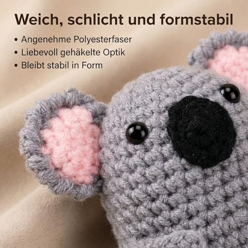 Koala Kuscheltier,Positive Kartoffel,Positive Potato,Aufmunterung Geschenke,Gute Besserung Geschenke,Mutmacher Geschenk,Inspirierende Handgemachte Strickwolle Potato Puppe für Freunde Familie