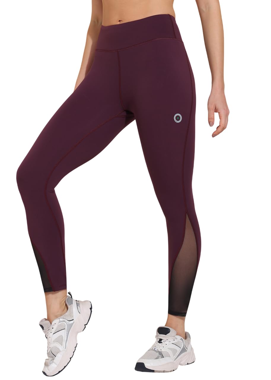 Women's Stretchable Gym Leggings Fitted for Workout | Regular High Waist Gym Skinny Leggings-image-13