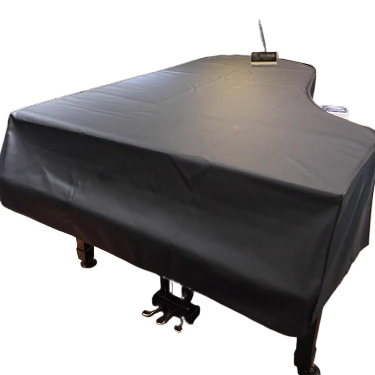 Copertura for pianoforte, copertura antipolvere Copertura for pianoforte a coda nera Copertura for pianoforte a coda in pelle impermeabile con copertura for sgabello Copertura protettiva for pianofort