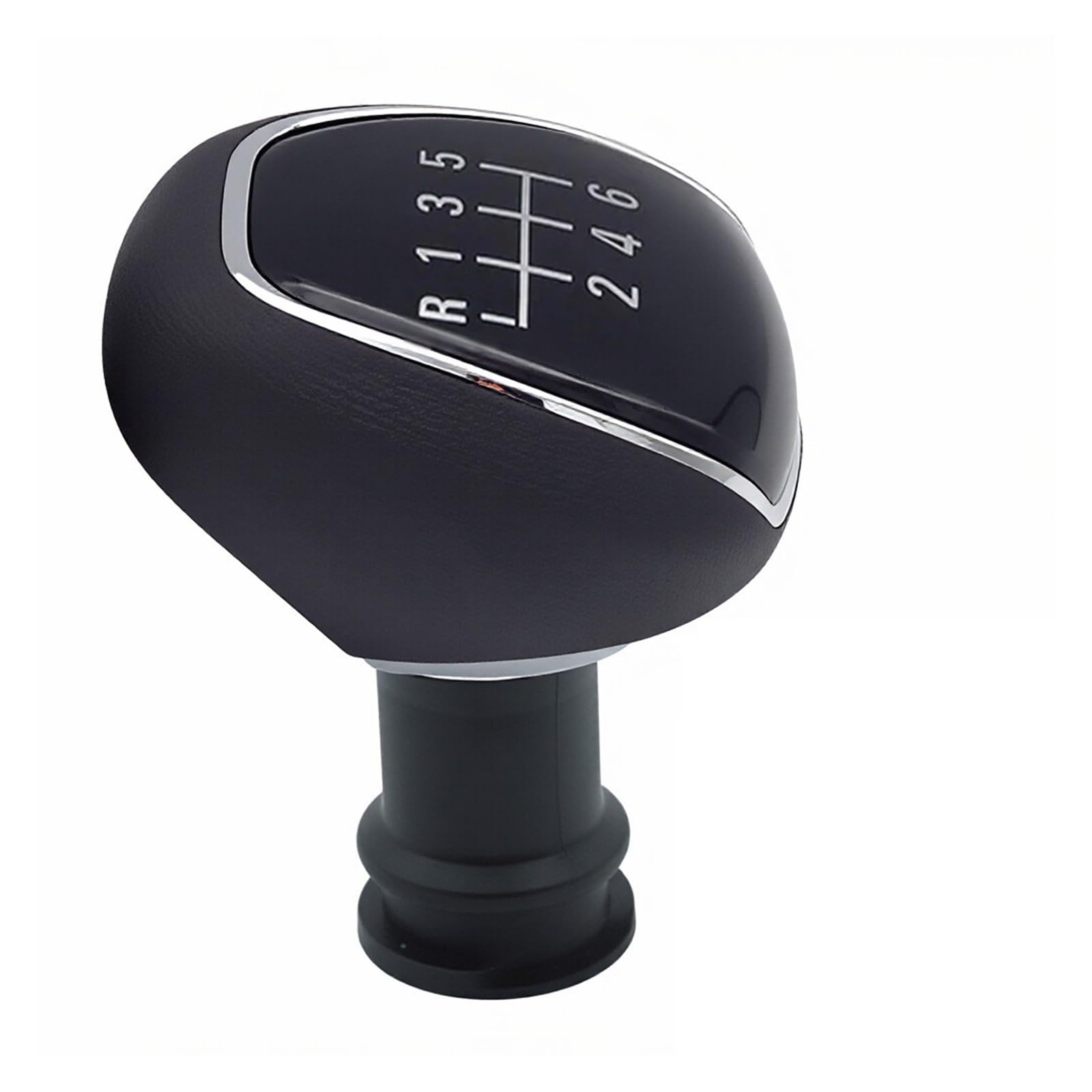Qmtvfsrh R6 Speed Car Gear Shift Knob For Sail 3 For Iii 2015-2018 5 6 Speed Manual Gear Shift Knob Gear Stick Shifter Lever Head Black(R6 Speed)